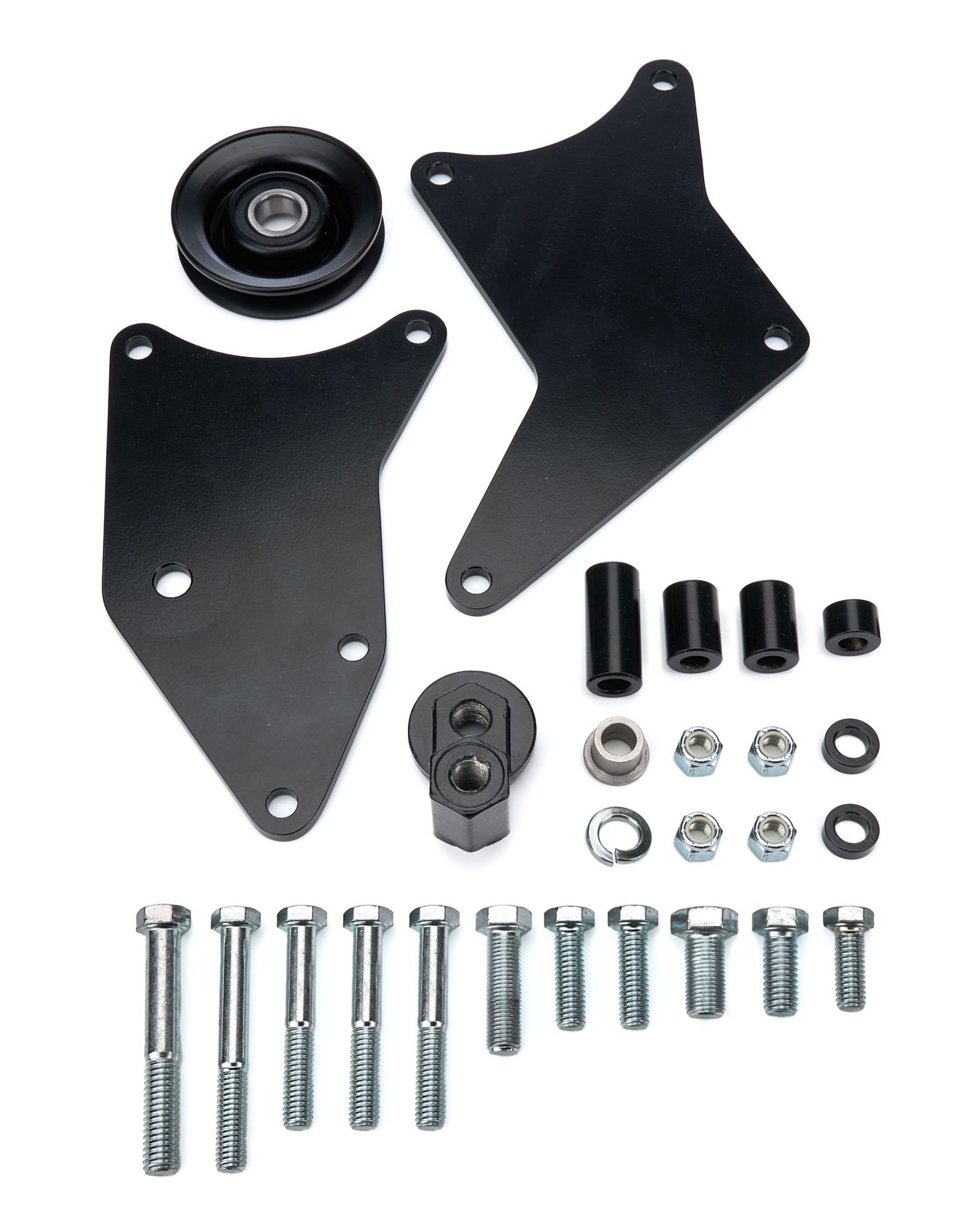 TUFF-STUFF A/C Compressor Bracket BBC Short Water Pump Blk 8495b