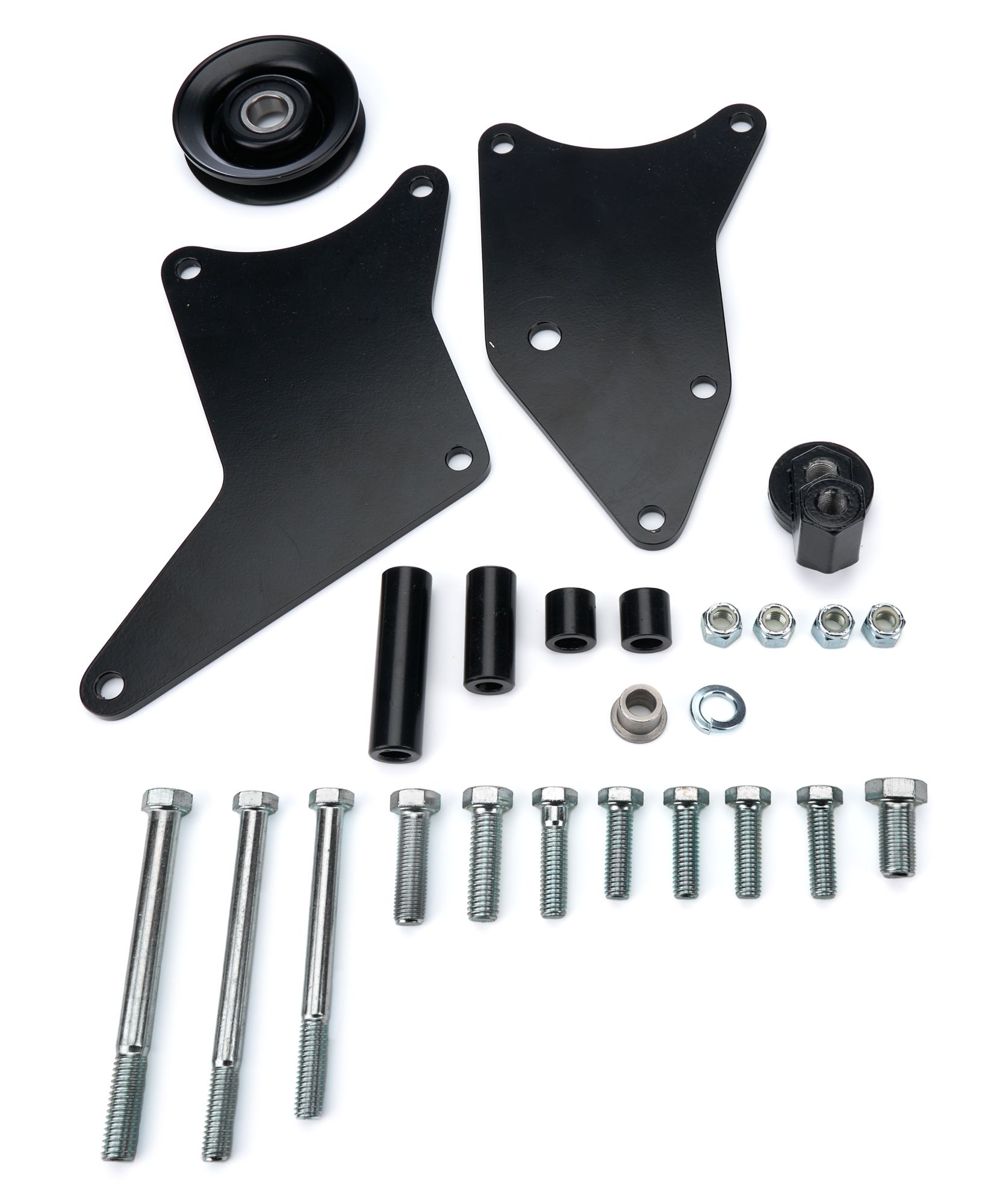 TUFF-STUFF A/C Compressor Bracket BBC Long Water Pump Blk 8496b