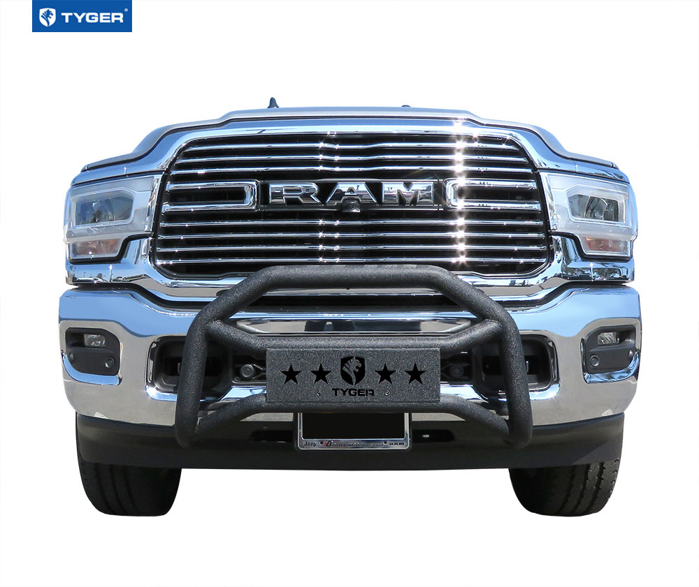 Tyger Auto Front Bumper Guard For 19-22 Dodge Ram 2500/3500 Textured Black Light Mount Bull Bar tggd6d60528 image 3