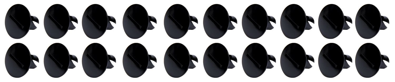 Ti22 PERFORMANCE Large Head Dzus Buttons .500 Long 10 Pack Black tip8110