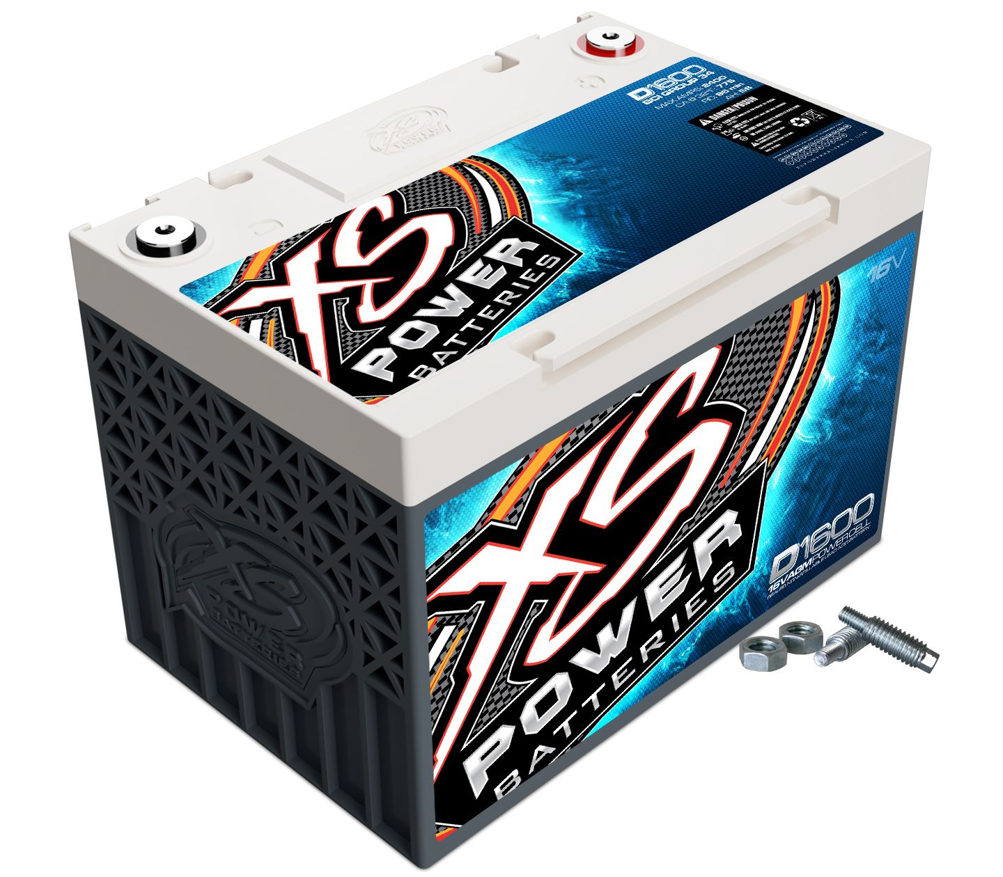 XS POWER BATTERY AGM Battery 16v 2 Post d1600