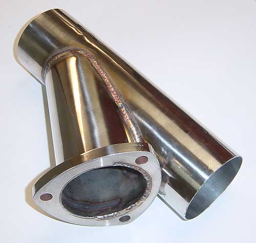 Pypes 2.5 Y CUTOUT 304 stainless - clamp on YVX10S